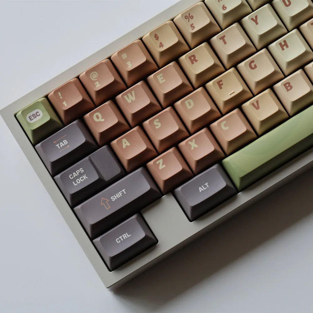 Matcha Cake Keycap PBT 142 Keys KCA Profile DYE Sublimation Custom Design For Cherry MX Switches Mechanical Keyboard